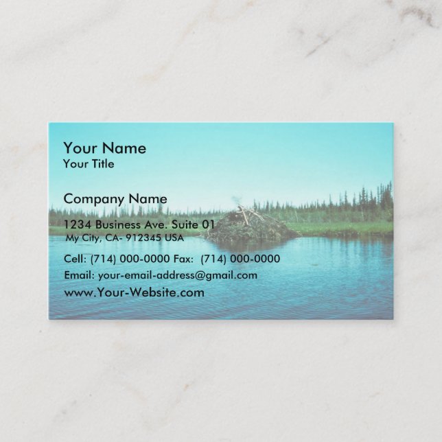 Beaver Lodge Business Card (Front)