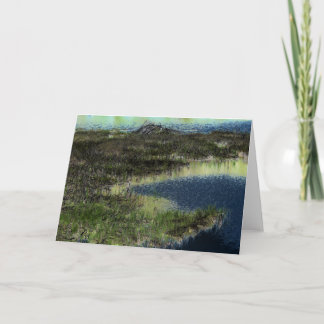 "Beaver Lodge I" Digitally Transformed Pond Card