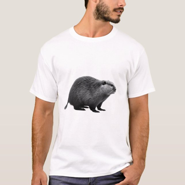 Beaver Love on White Tee (Front)