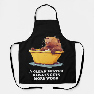 Beaver Lover Bath Apron