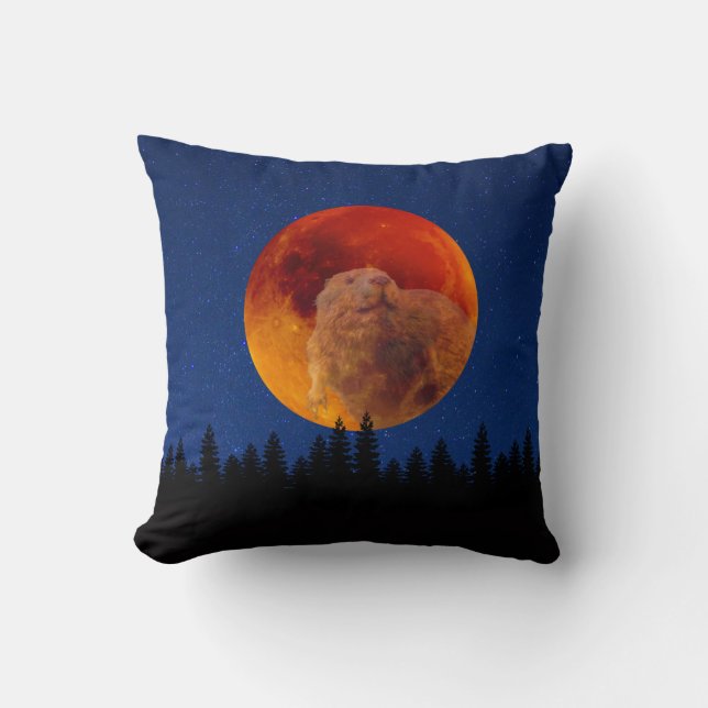 Beaver Moon in November Cushion (Front)