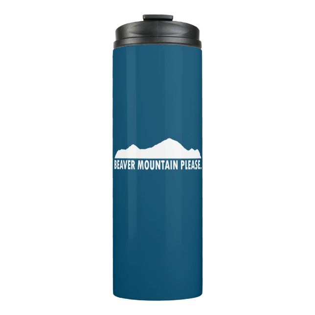 Beaver Mountain Resort Please Thermal Tumbler (Front)