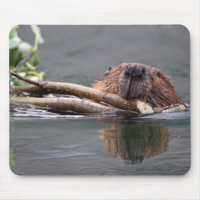 Beaver Mouse Mat (Front)