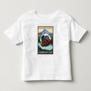 Beaver & Mt. Hood - Government Camp, Oregon Toddler T-Shirt