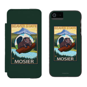 Beaver & Mt. Hood - Mosier, Oregon Incipio Watson™ iPhone 5 Wallet Case