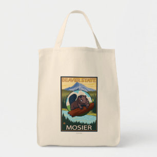 Beaver & Mt. Hood - Mosier, Oregon Tote Bag