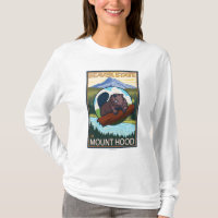 Beaver & Mt. Hood, OregonVintage Travel Poster