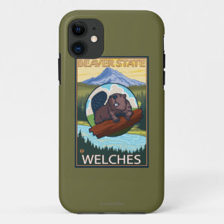 Beaver & Mt. Hood - Welches, Oregon iPhone 11 Case