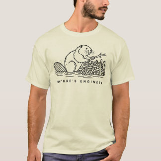 Beaver Nature's Original Engineer Funny Animal T-Shirt