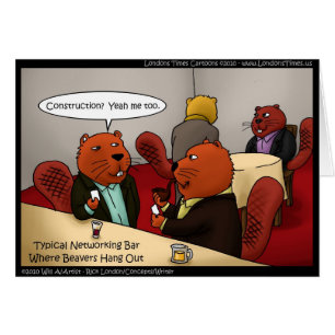 Beaver Networking Funny Gifts Tees & Cards