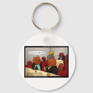 Beaver Networking Funny Gifts Tees & Cards Key Ring