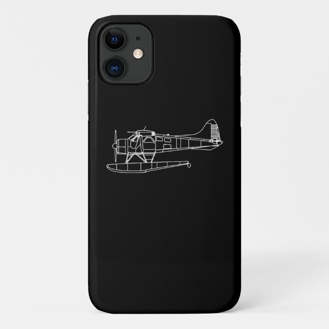 Beaver On Floats Sea Plane Piot Funny Gift Case-Mate iPhone Case (Back)