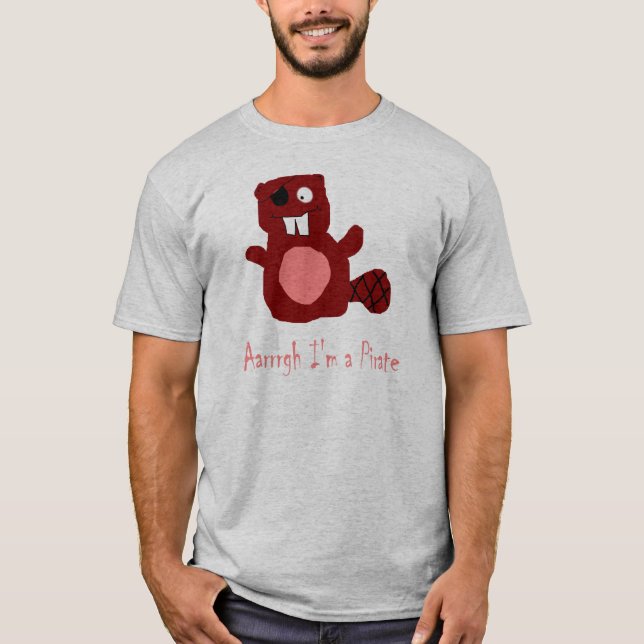 beaver pirate T-Shirt (Front)