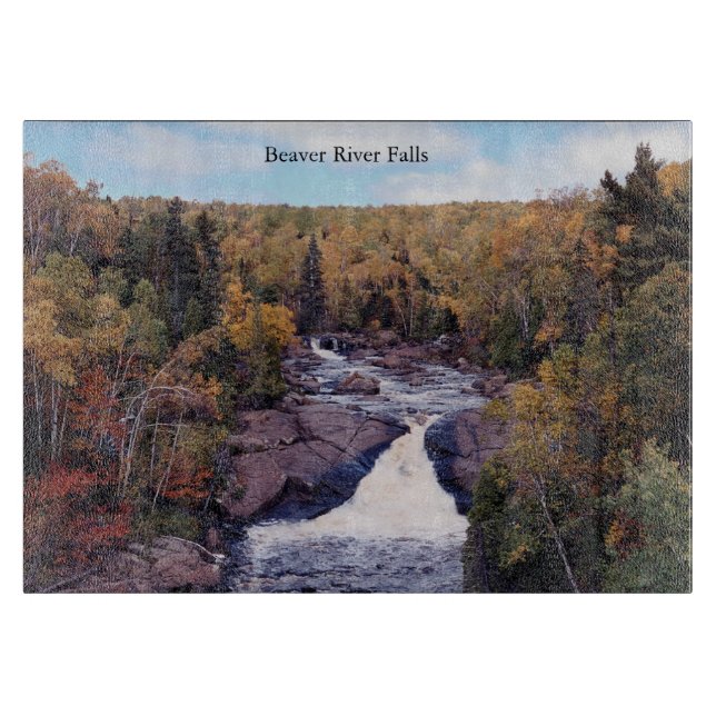 Beaver River Falls cutting board (Front)