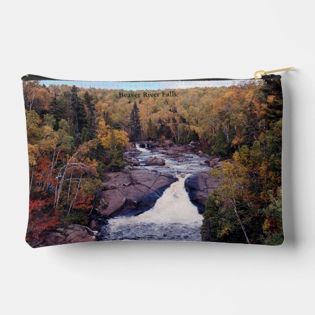 Beaver River Falls double sided zipper bag (Back)