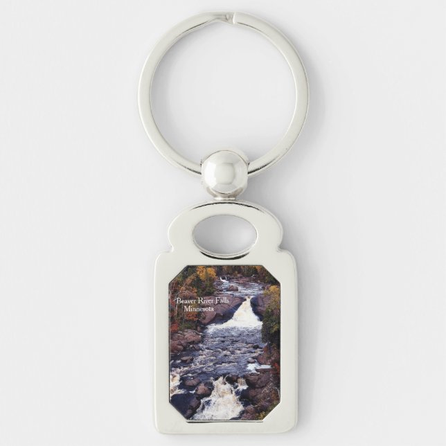 Beaver River Falls metal key chain (Front)