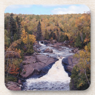 Beaver River Falls set of 6 plastic coasters