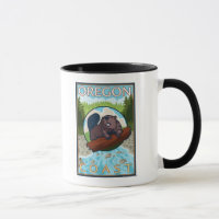 Beaver & RiverCoastVintage Travel Poster