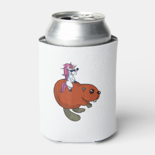 Beaver Shirt Funny Unicorn Beaver Lover Gift T-Shi Can Cooler