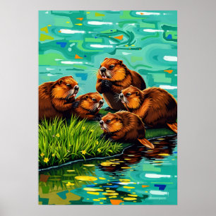 Beaver Squad Gathering at the Riverside Poster