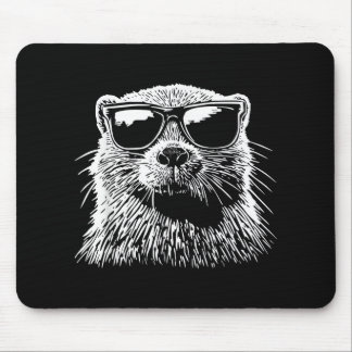 Beaver Sunglasses Mouse Mat