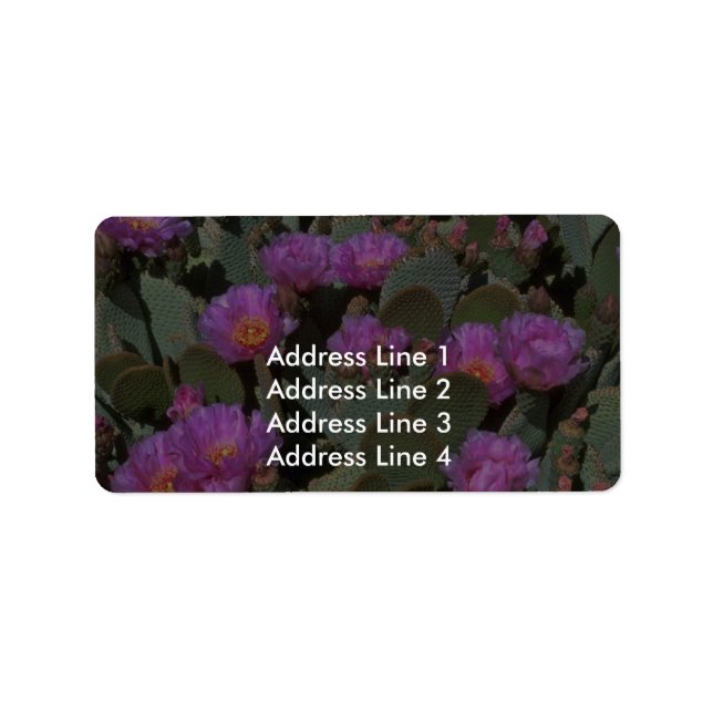 Beaver Tail Cacti Label (Front)