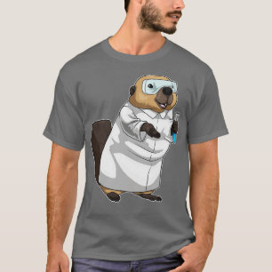 Beaver Teacher Test tube Chemistry T-Shirt