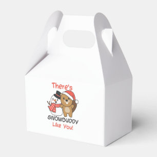 Beaver There's Snowbuddy Like Snowman Pun Favour Box