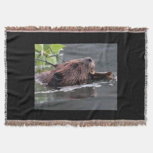 beaver throw blanket