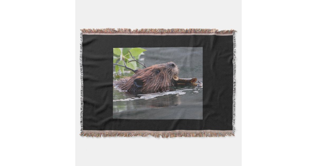 beaver throw blanket Zazzle