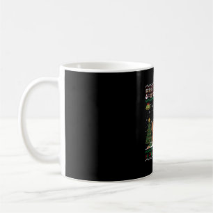 Beaver Ugly Xmas Gift Funny Santa Riding Beaver Ch Coffee Mug
