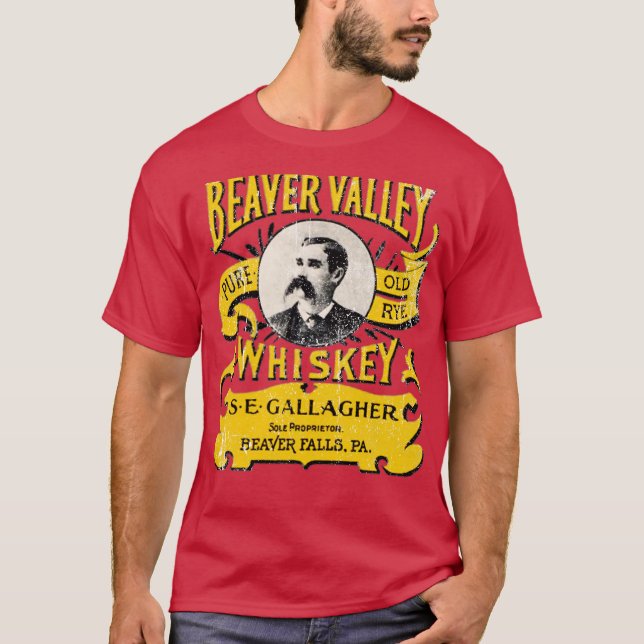 Beaver Valley Whiskey - Beaver Falls, PA T-Shirt (Front)