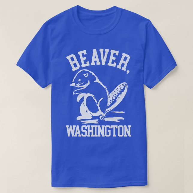 Beaver Washington T-Shirt (Design Front)