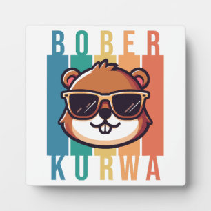 Beaver with Sunglasses Plaque