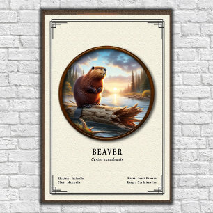 Beaver Zoology Series Poster