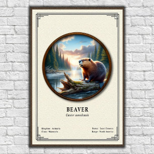 Beaver Zoology Series Poster