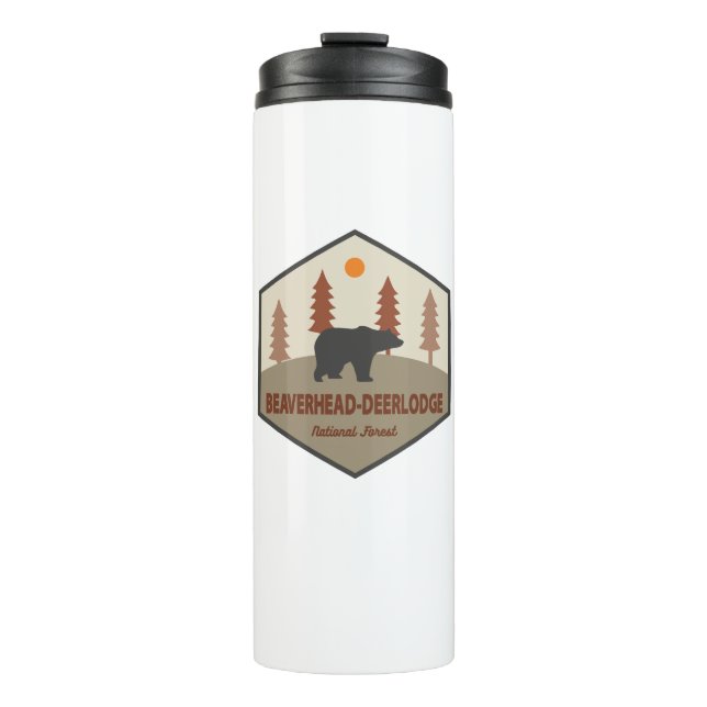 Beaverhead-Deerlodge National Forest Montana Bear Thermal Tumbler (Front)