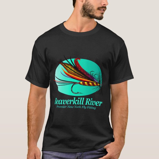 Beaverkill River Fly Fishing (FSH) T-Shirt (Front)