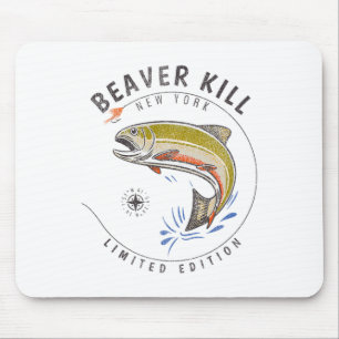 Beaverkill River New York Fly Fishing Souvenir Bea Mouse Mat