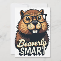 Beaverly Smart – Funny Beaver with Glasses Graphic