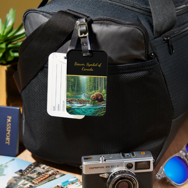 Beavers Branch Dam Luggage Tag (Front & Back)