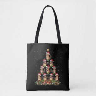 Beavers Christmas Tree Gift Funny Christmas Beaver Tote Bag