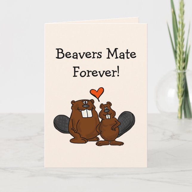 Beavers Forever Love Card (Front)