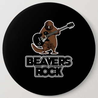 Beavers Rock 6 Cm Round Badge
