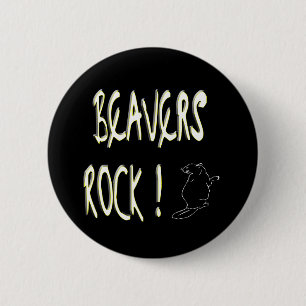 Beavers Rock! Button