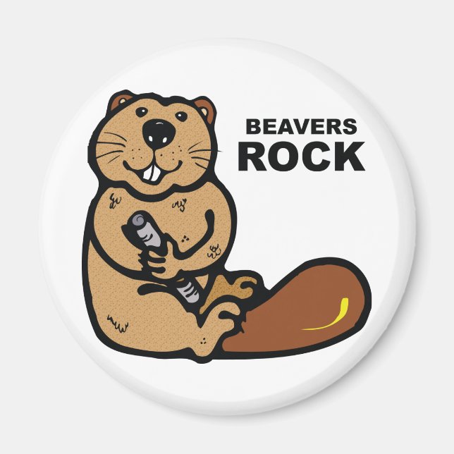Beavers Rock Magnet (Front)
