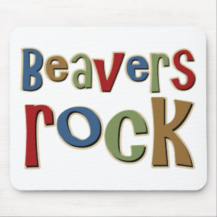 Beavers Rock Mouse Mat