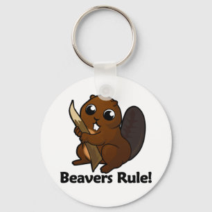 Beavers Rule! Key Ring
