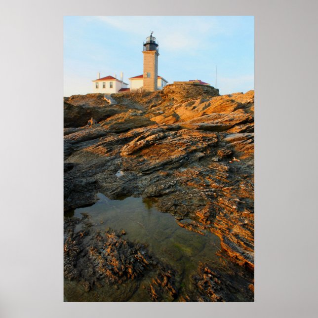 Beavertail Lighthouse Jamestown Rhode Island Poster (Front)