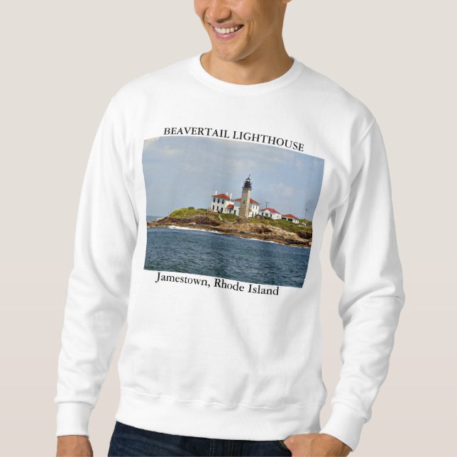 Beavertail Lighthouse, Jamestown Rhode Island Sweatshirt (Front)